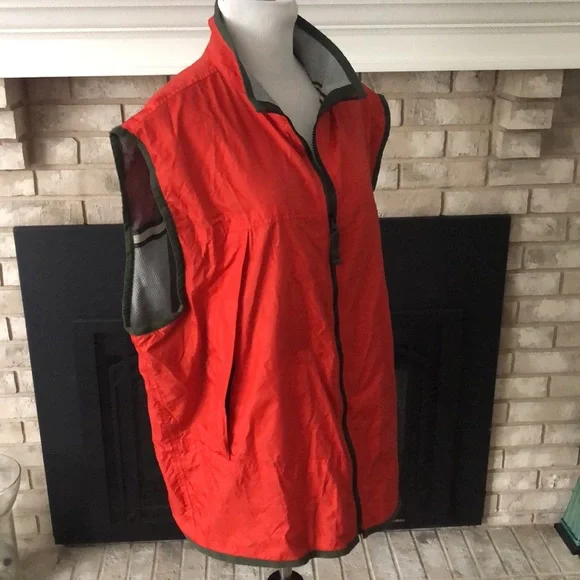 Men’s Gap Orange & Green Multi Zipper Utility Vest size XL - Picture 8 of 11